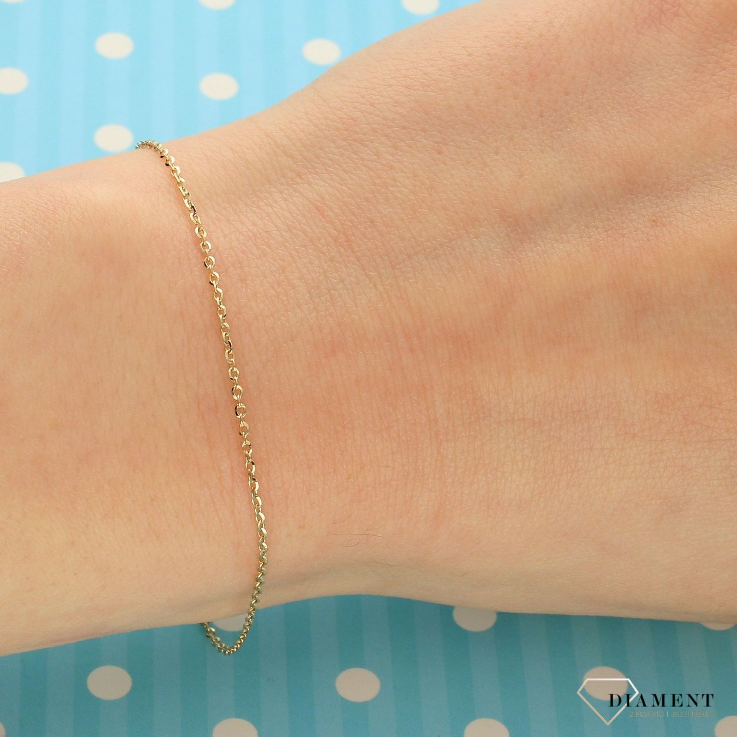 Złota bransoletka 375 ankier DIA-BRA-RDOV 030-375 1,1mm (1).jpg